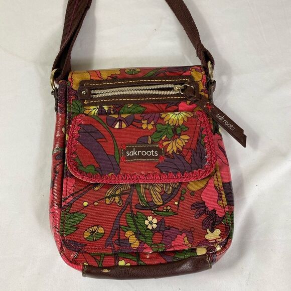 Sakroots Handbags - sakroots purse crossbody with adjustable strap pockets inside /Out